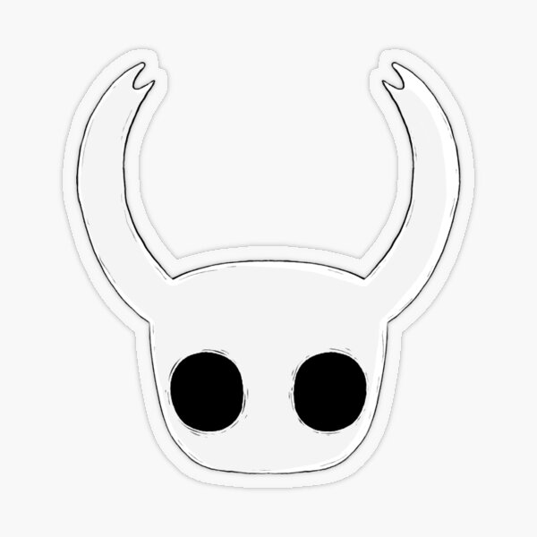 Hollow Knight Main Character Transparent Sticker