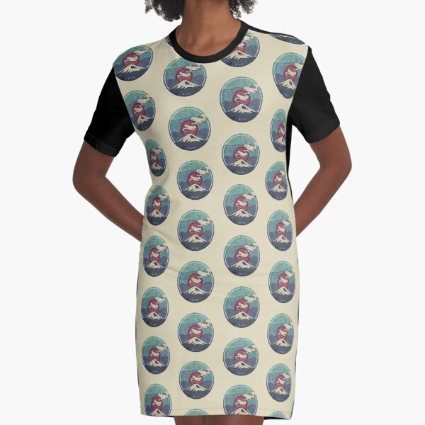 Fuji Graphic T-Shirt Dress