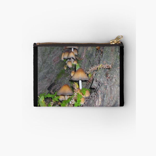 Item preview, Brown Inky Mushrooms Growing On Wood designed and sold by mikeymadness.