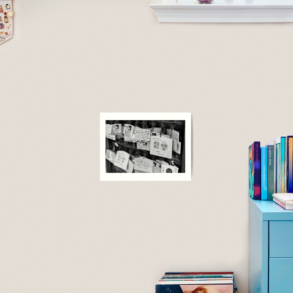 Wooden messages - Tokyo, Japan Art Print