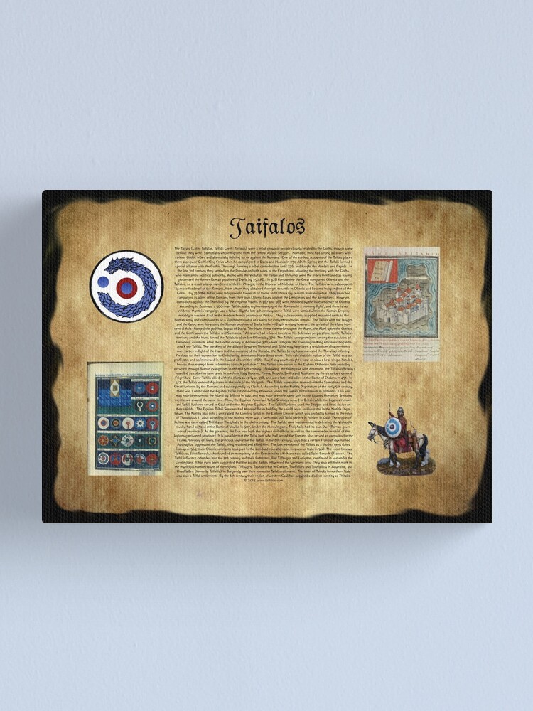 Alternate view of Taifalos Heraldic Wall Banner Canvas Print