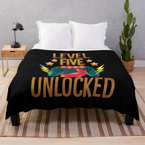 Item preview, Level Five Unlocked | Gamer Birthday Gift Kids designed and sold by anziehend.
