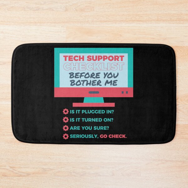 Item preview, Tech Support Checklist - Computer Helpdesk Admin designed and sold by anziehend.