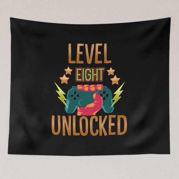 Item preview, Level Eight Unlocked | Gamer Birthday Gift Kids designed and sold by anziehend.