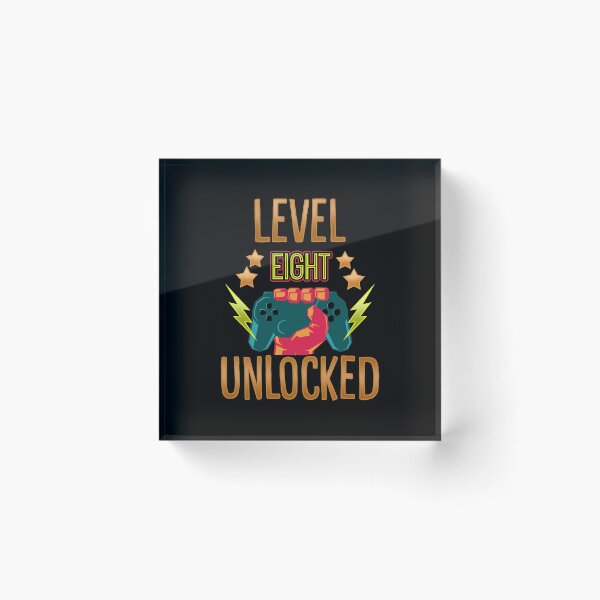 Item preview, Level Eight Unlocked | Gamer Birthday Gift Kids designed and sold by anziehend.