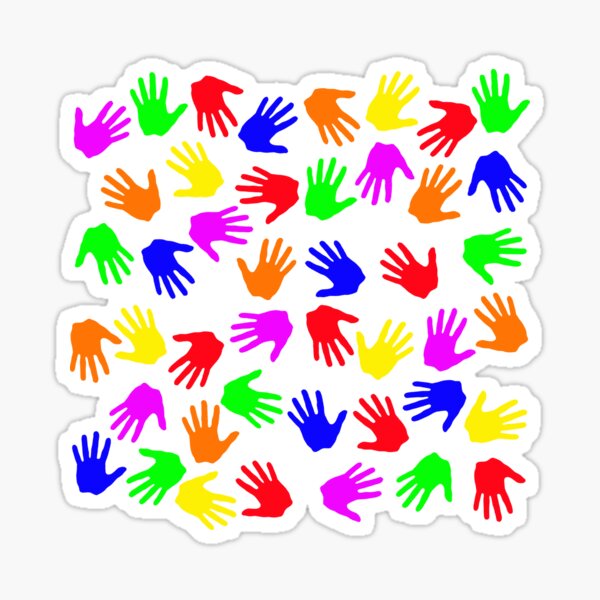 many hands Sticker