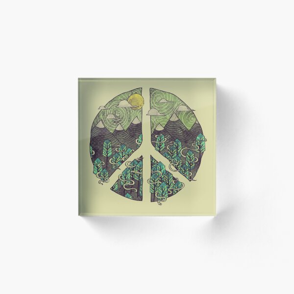 Peaceful Landscape Acrylic Block