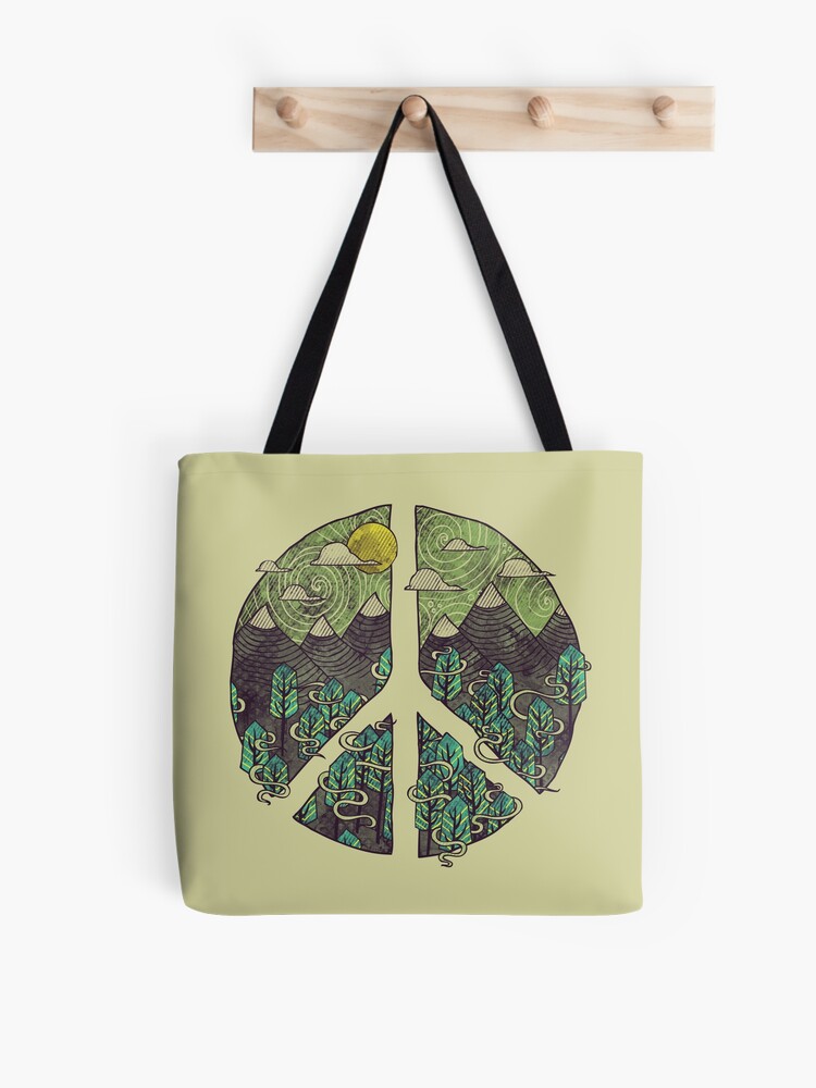 Thumbnail 1 of 2, Tote Bag, Peaceful Landscape designed and sold by againstbound.