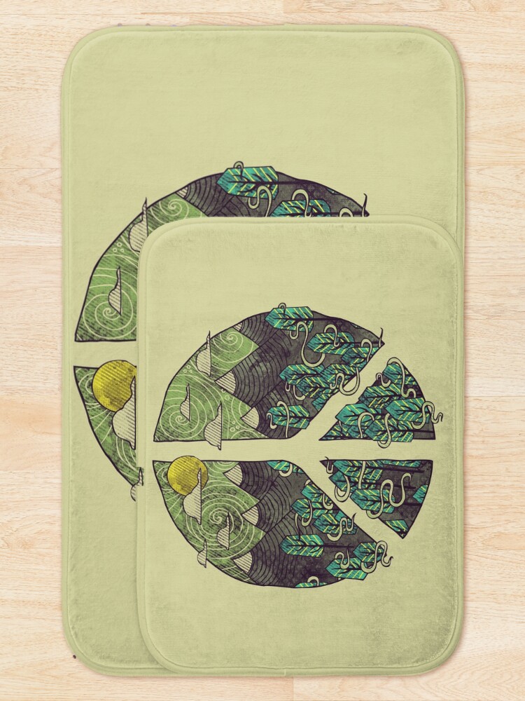 Alternate view of Peaceful Landscape Bath Mat