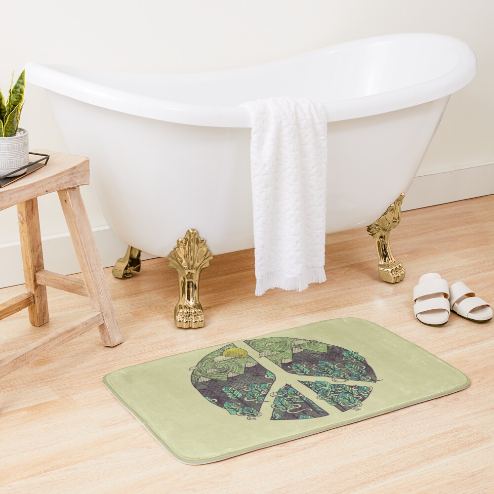 Peaceful Landscape Bath Mat