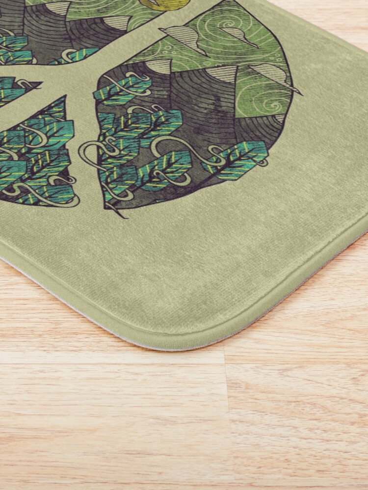Alternate view of Peaceful Landscape Bath Mat