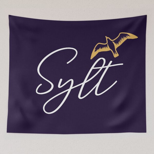 Item preview, Sylt lettering with seagull designed and sold by RAWWR.