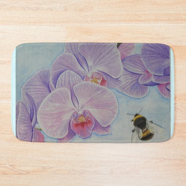 Item preview, Bee aproaching Phalaenopsis Orchid designed and sold by cathyscreations.