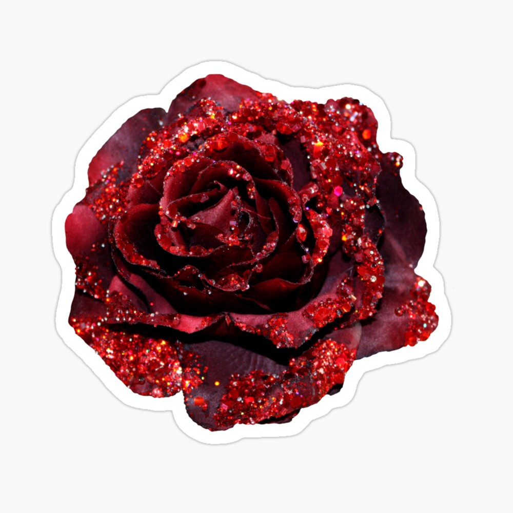 Glitter Roses Stickers [Book]