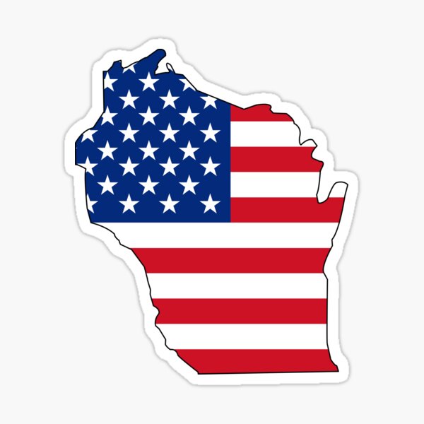 Vista previa del artículo con la obra «Wisconsin, Estados Unidos», diseñado y vendido por Sun Dog Montana.
