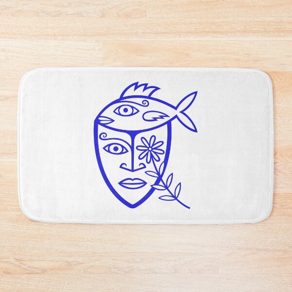 Item preview, Original Fishy Thoughts Artwork Design (lapis lazuli blue) designed and sold by wariana.