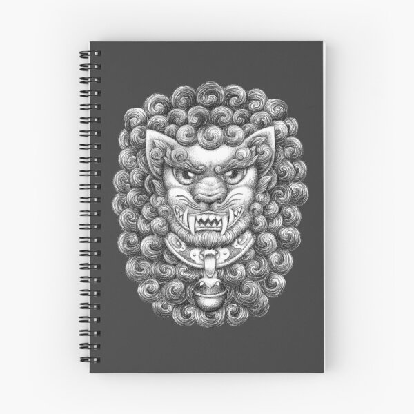 Item preview, Charcoal Dreams - Foo Dog Illustration -  designed and sold by InvertSilhouett.