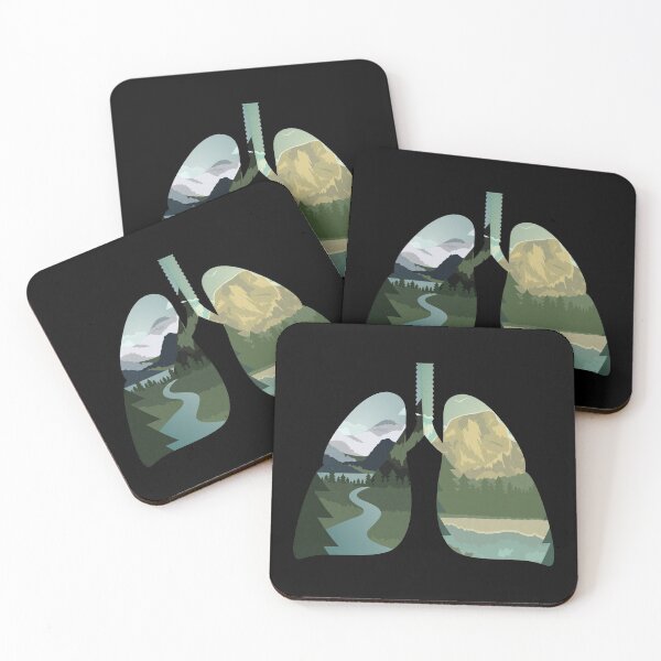 Item preview, Inhale Nature | Clean Air Lung Breathing designed and sold by anziehend.