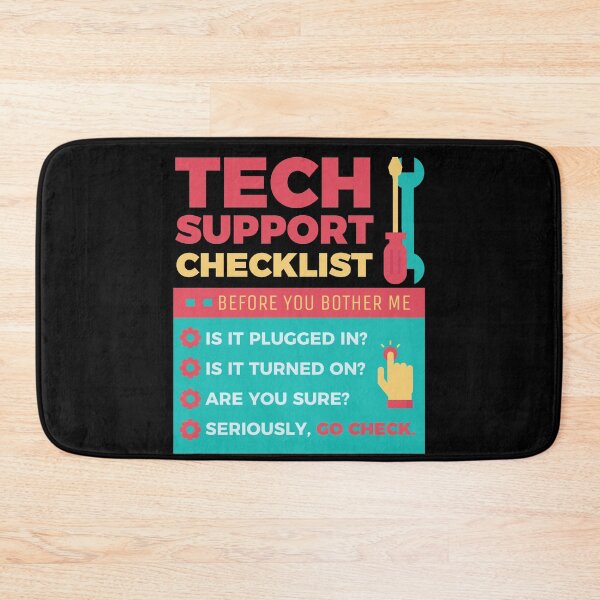 Item preview, Tech Support Checklist - Computer Helpdesk Admin designed and sold by anziehend.