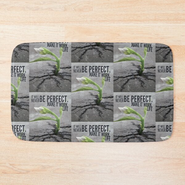 Item preview, it will never be perfect, make it work, life designed and sold by Kerry Pritchard.