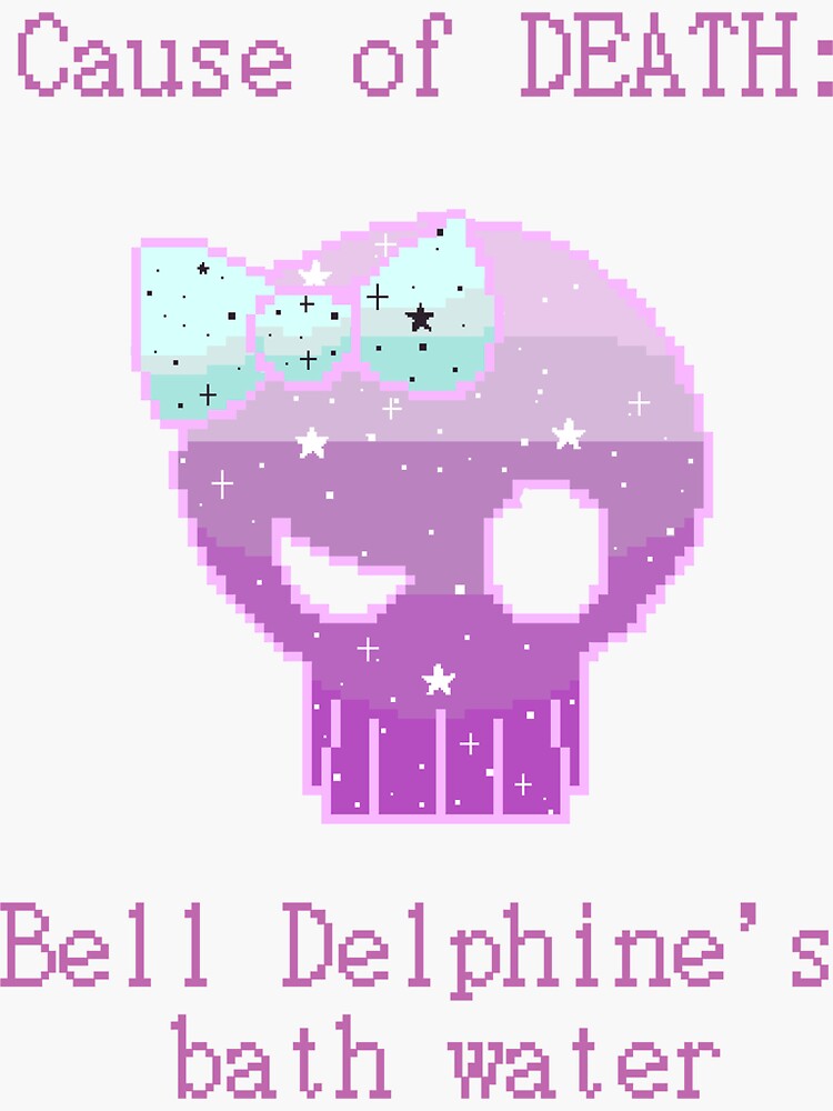 Bell Delphine Stickers Redbubble - belle delphine roblox decal id