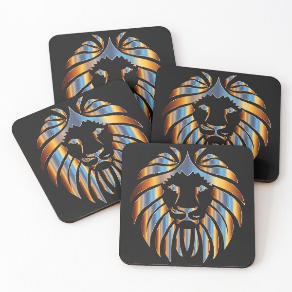 Item preview, PRISMATIC LION HEAD ON BLACK designed and sold by PetsandBeyond.