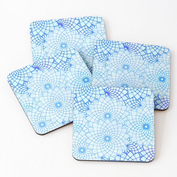 Item preview, Pretty Blue Floral Pattern designed and sold by Poetic Patterns Studio.