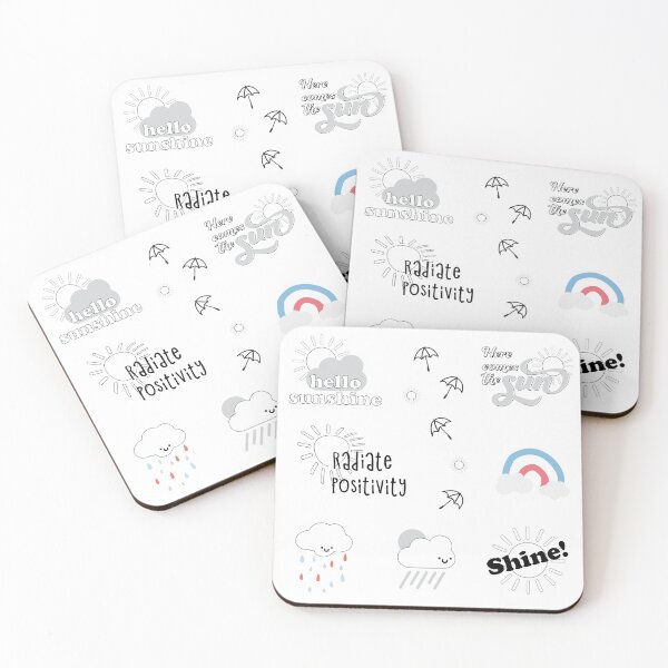 Item preview, White Weather, Sun and Clouds Retro Sticker Pack designed and sold by The-Goods.