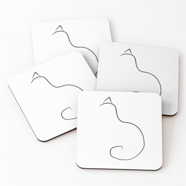Item preview, Minimal Cat Profile designed and sold by ErinLP.