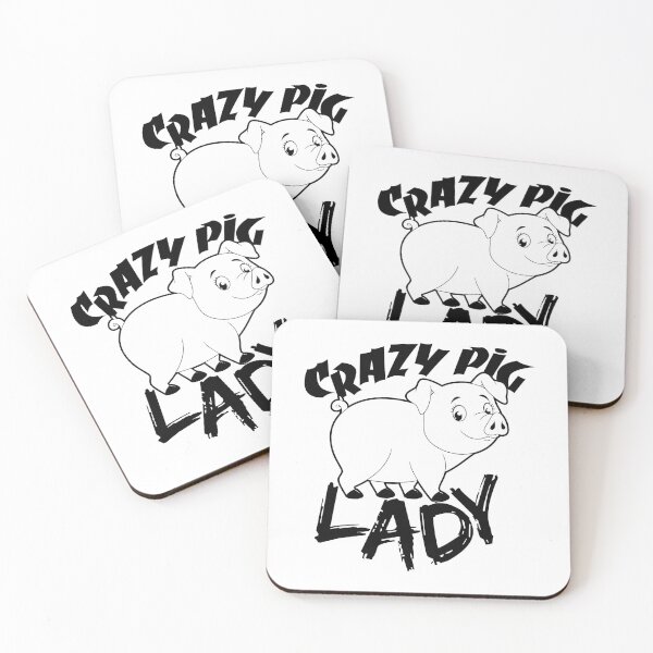 Item preview, Crazy Pig Lady | Pig Piglet Oink designed and sold by anziehend.