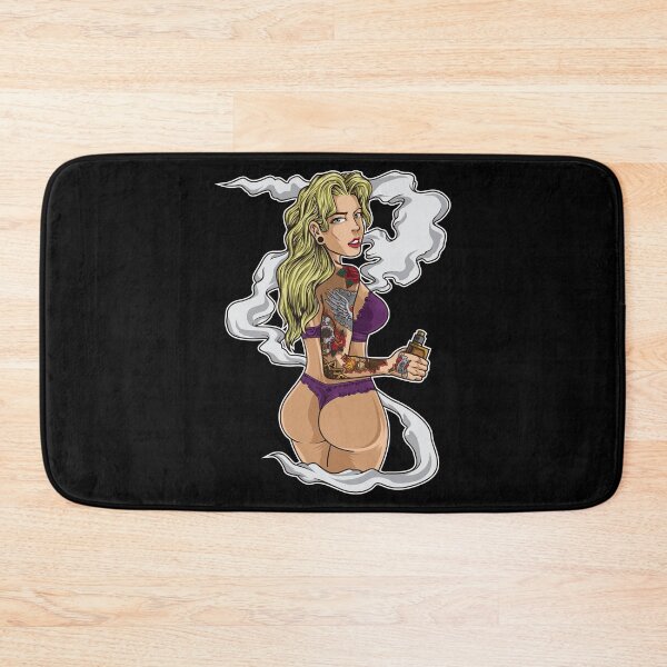 Item preview, Tattooed Vape Girl Illustration | Women Vaping designed and sold by anziehend.