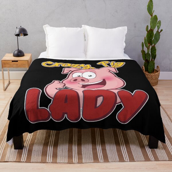 Item preview, Crazy Pig Lady | Pig Piglet Oink designed and sold by anziehend.
