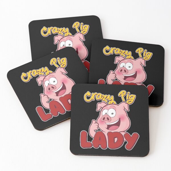 Item preview, Crazy Pig Lady | Pig Piglet Oink designed and sold by anziehend.