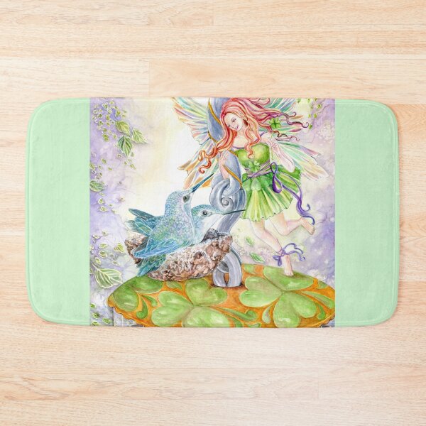Item preview, Shamrock Fairy with Hummingbirds   designed and sold by Cristina  Hansen.