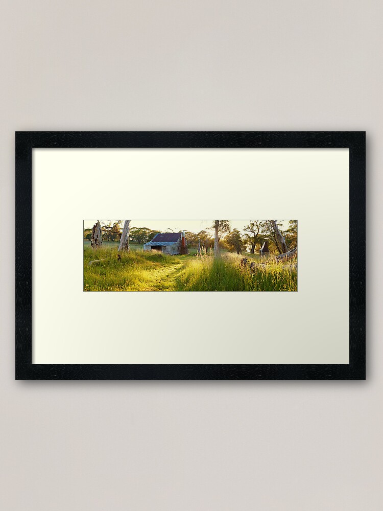 Alternate view of Gooandra Homestead, Kosciuszko, New South Wales, Australia Framed Art Print