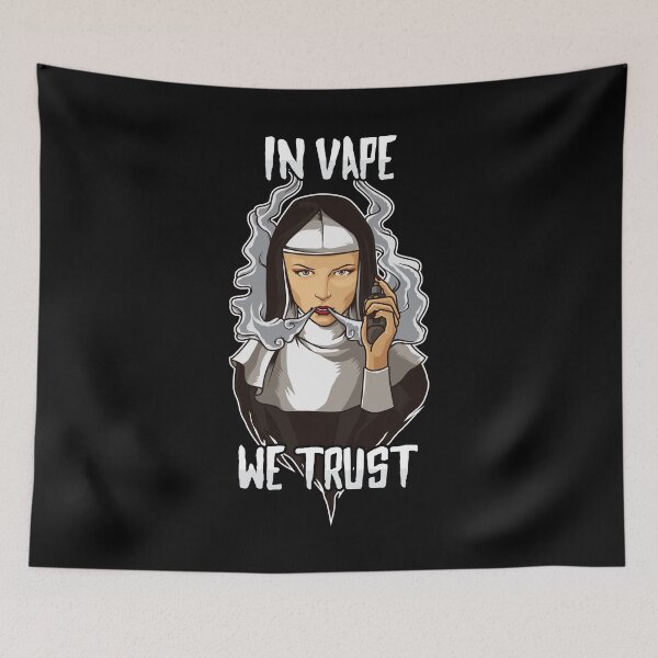 Artikelvorschau, In Vape We Trust | Vaping Nun| Religion Nonne Gott entworfen und verkauft von anziehend.