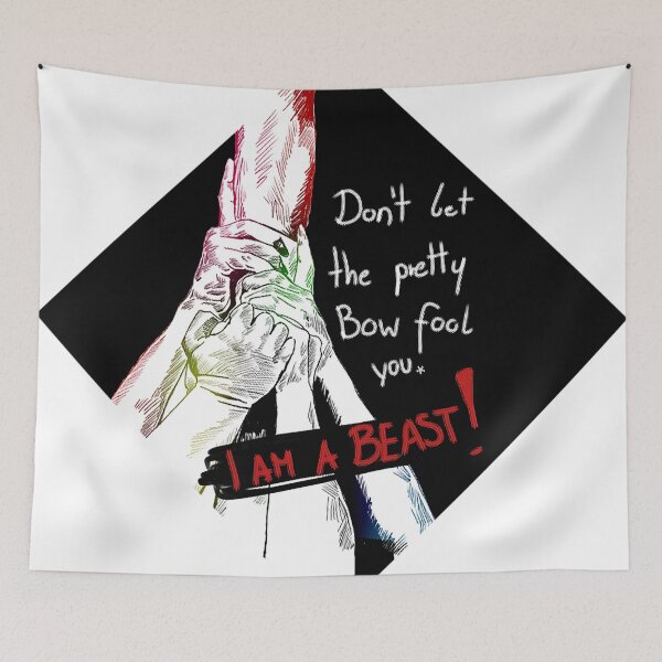 Item preview, Don`t let the pretty bow fool you. I AM A BEAST designed and sold by cheercreative.