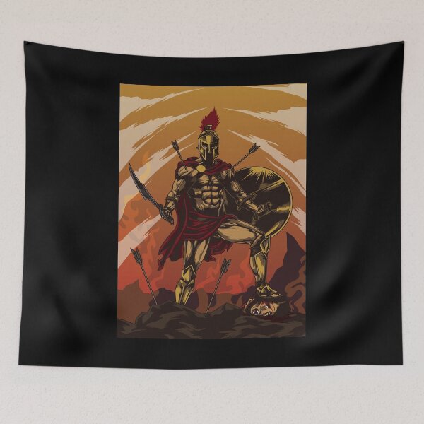 Item preview, Spartan Warrior Triumphs Over His Enemies designed and sold by anziehend.