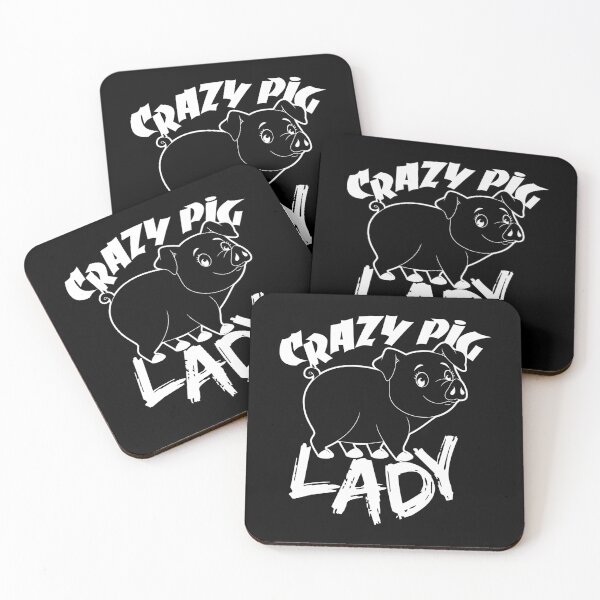 Item preview, Crazy Pig Lady | Pig Piglet Oink designed and sold by anziehend.