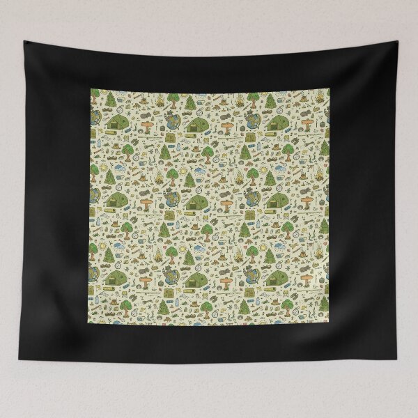 Item preview, Hiking Patterns | Wanderlust Camping Nature designed and sold by anziehend.
