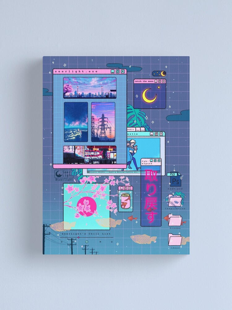 Alternate view of SeerLight desktop night Canvas Print