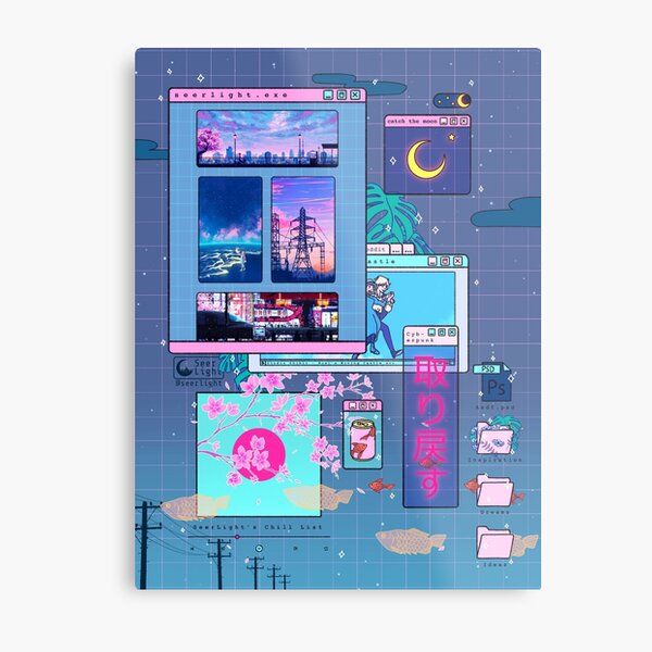SeerLight desktop night Metal Print