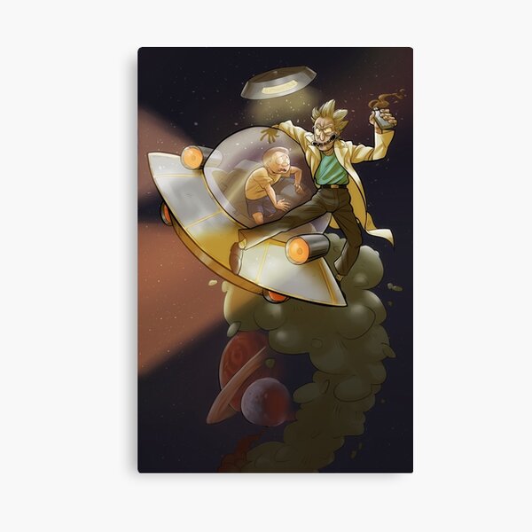 100 Years Rick and Morty Canvas Print