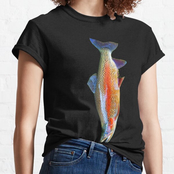 Rainbow Trout Fishing, Fish Tie Classic T-Shirt