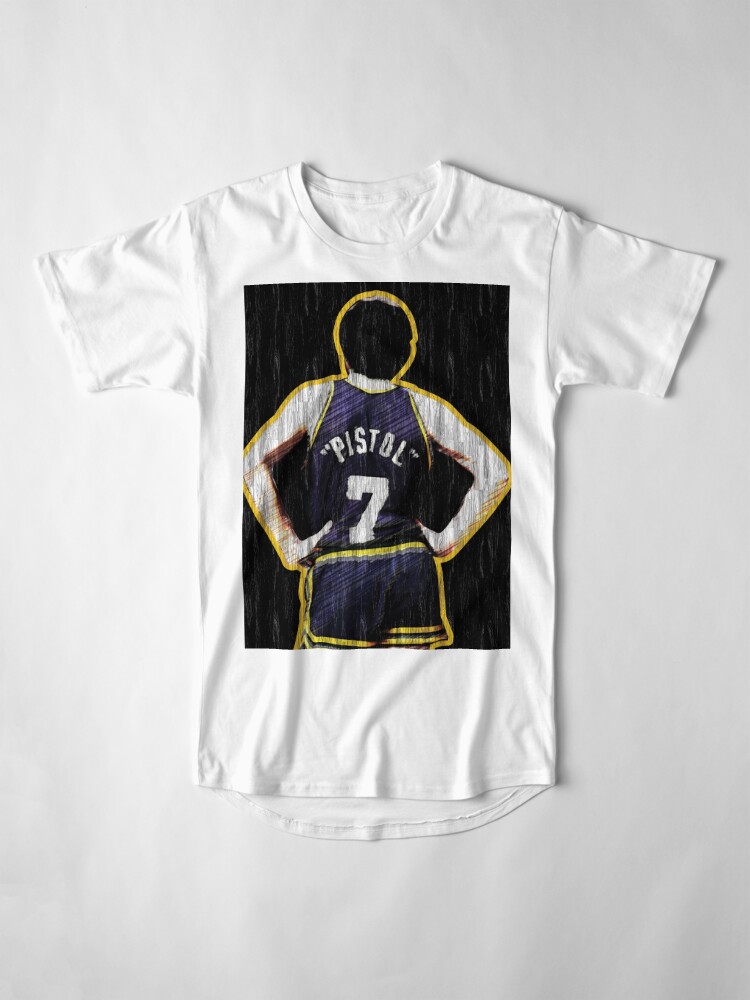 "Pete Maravich - The Pistol " T-shirt by Straight-Ahead | Redbubble