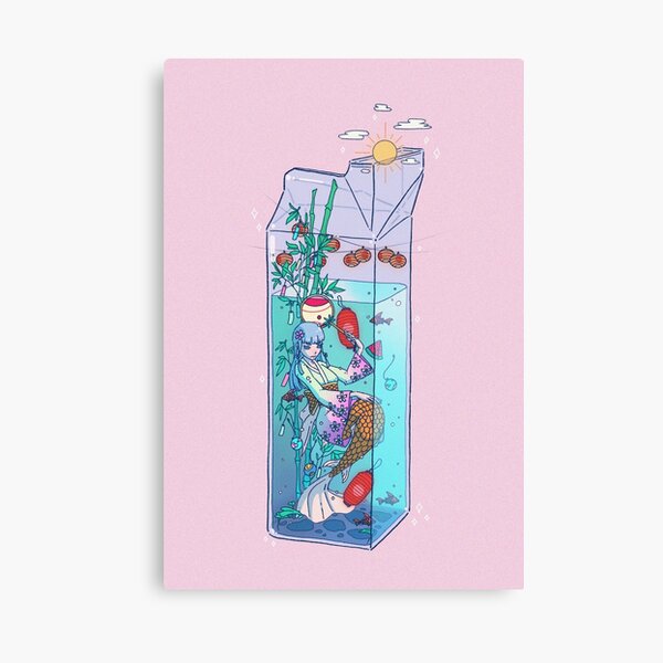 Tanabata Mermaid Drink Canvas Print