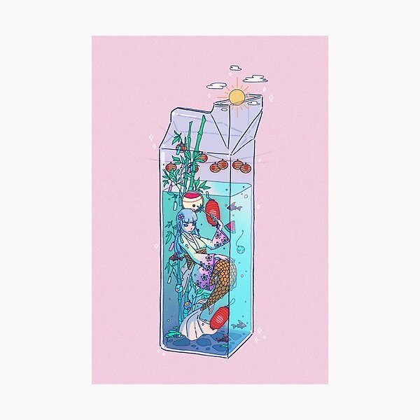 Tanabata Mermaid Drink Photographic Print