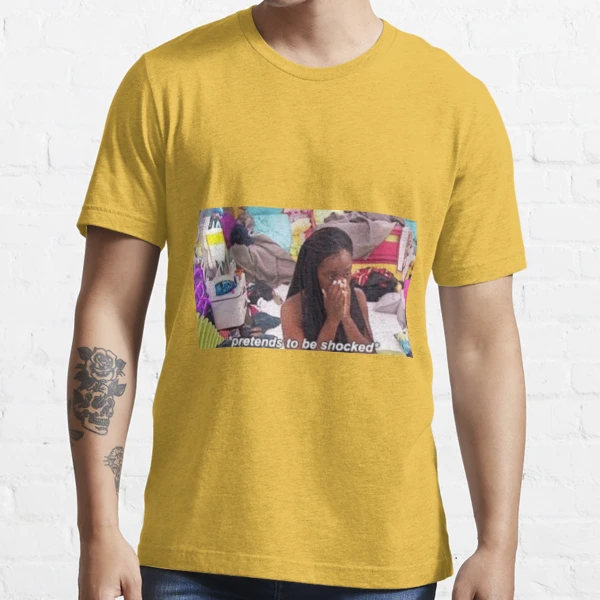 Pretends to be shocked meme Essential T-Shirt for Sale by beccalopezz