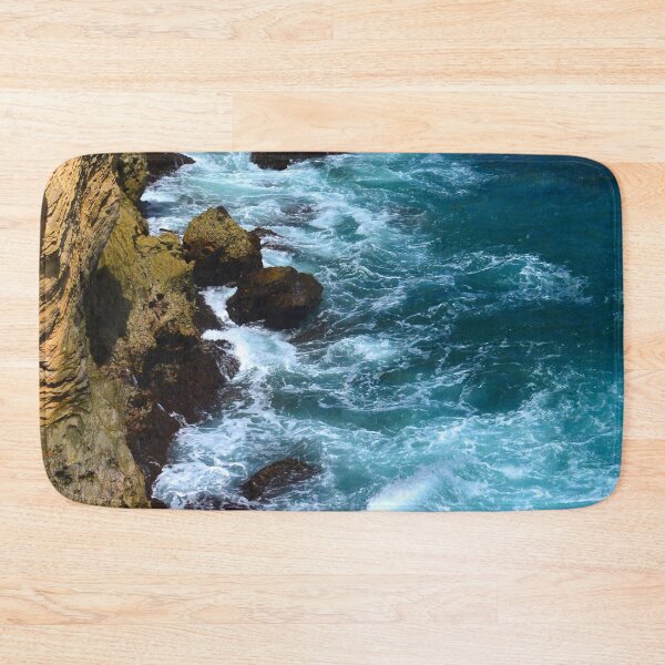 Item preview, Pounding Ocean Surf on Jagged, Rocky Coastline Art Photo designed and sold by DEC02.