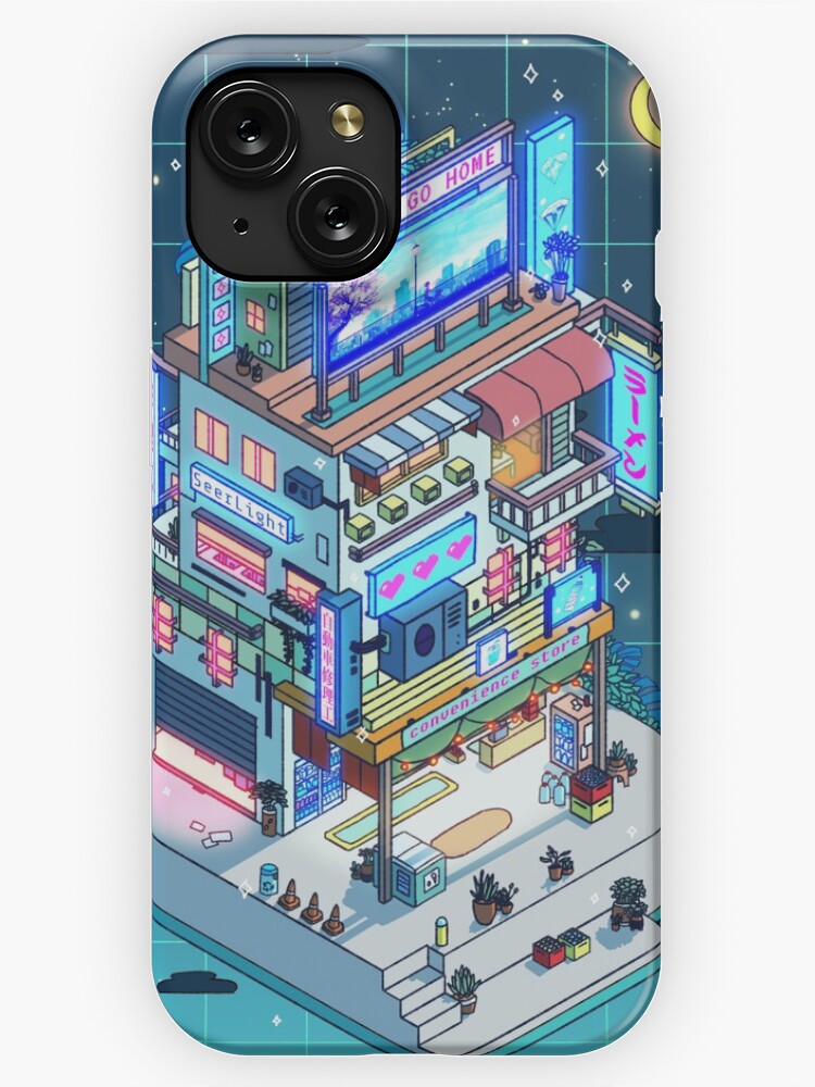 Thumbnail 1 of 4, iPhone Case, Corner Store Night designed and sold by SeerStuff.